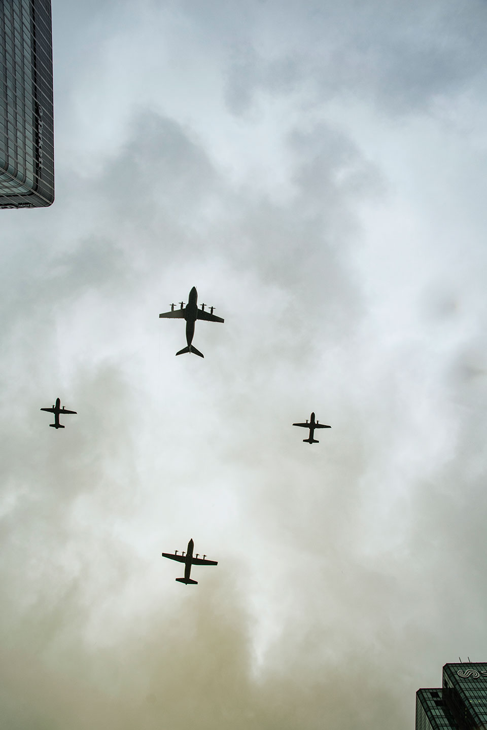 Air show parade for the French National Day, Paris, France, 14 Juillet 2021, (Nos Dren).