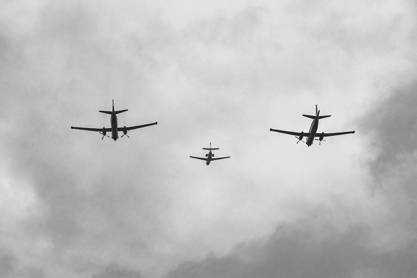 Air show parade for the French National Day, Paris, France, 14 Juillet 2021, (Nos Dren).