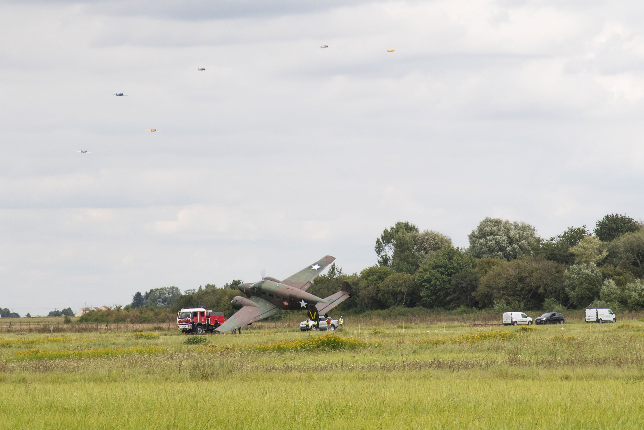 Beech 18, Operator: F-AZRB, Pilot: Frédéric Olivier, US Navy, Air Legend 2021, Nos Dren