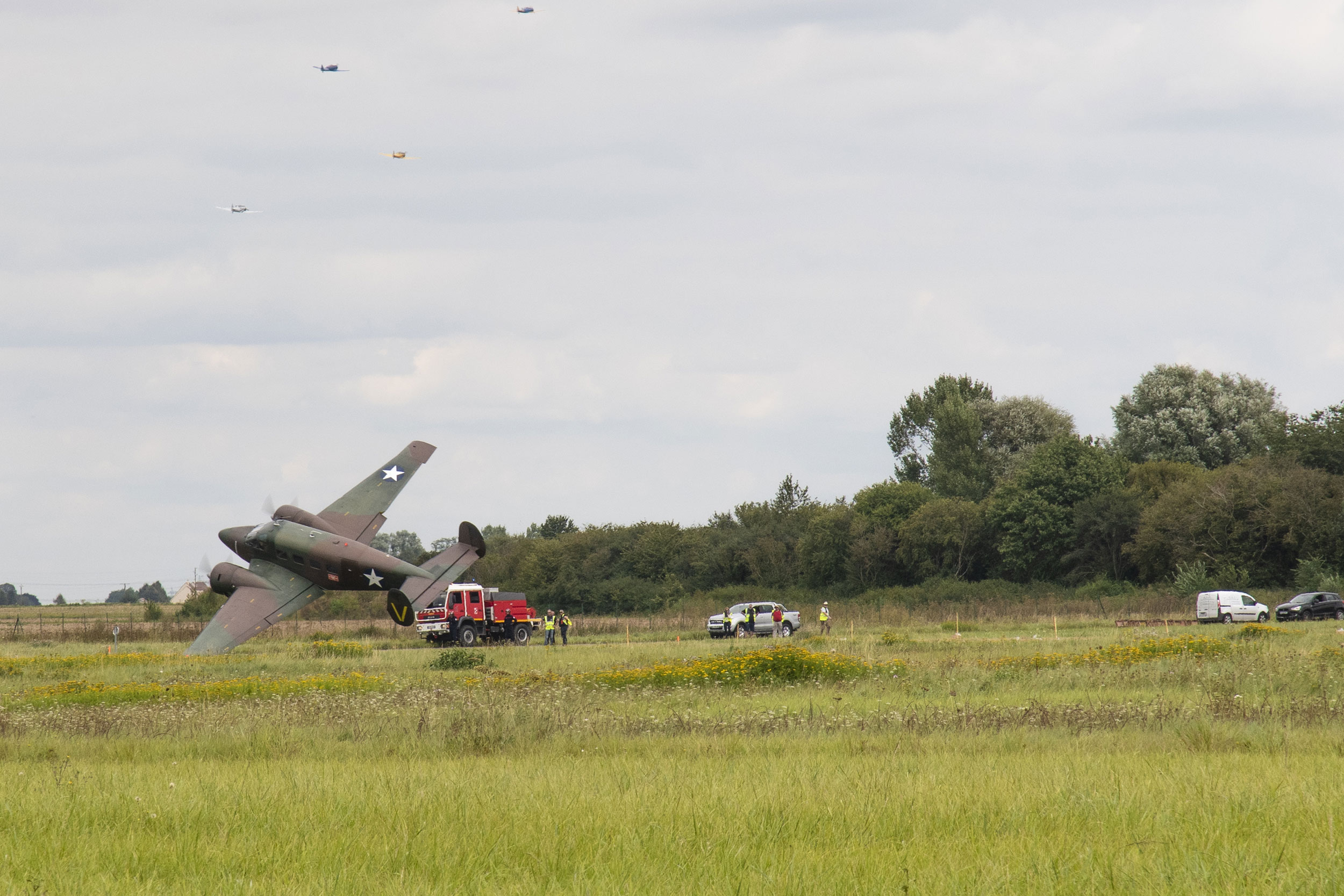 Beech 18, Operator: F-AZRB, Pilot: Frédéric Olivier, US Navy, Air Legend 2021, Nos Dren