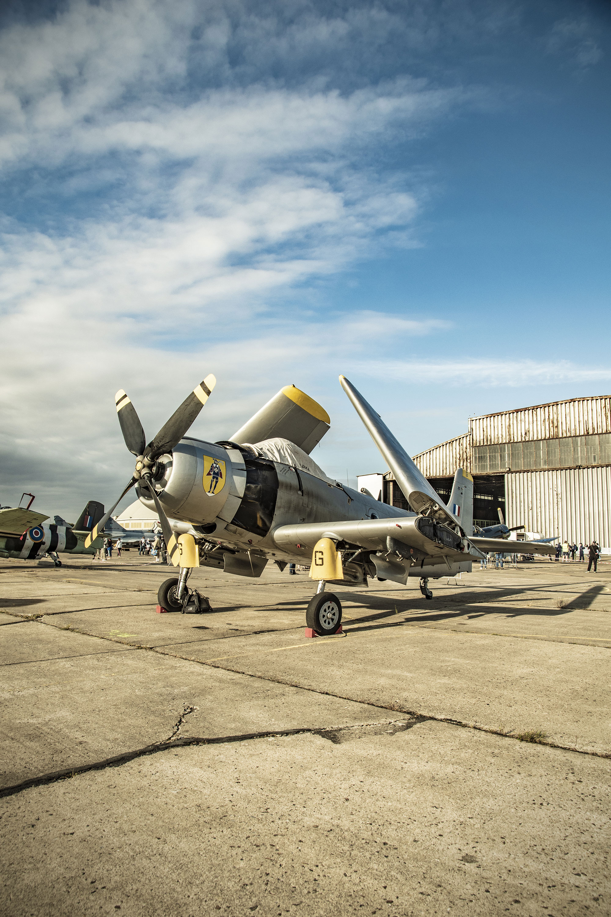 Douglas AD4N Skyraider fighter, Operator: France Flying Warbirds, Armée de l'Air - EALA 1/22, Air Legend 2021, Nos Dren