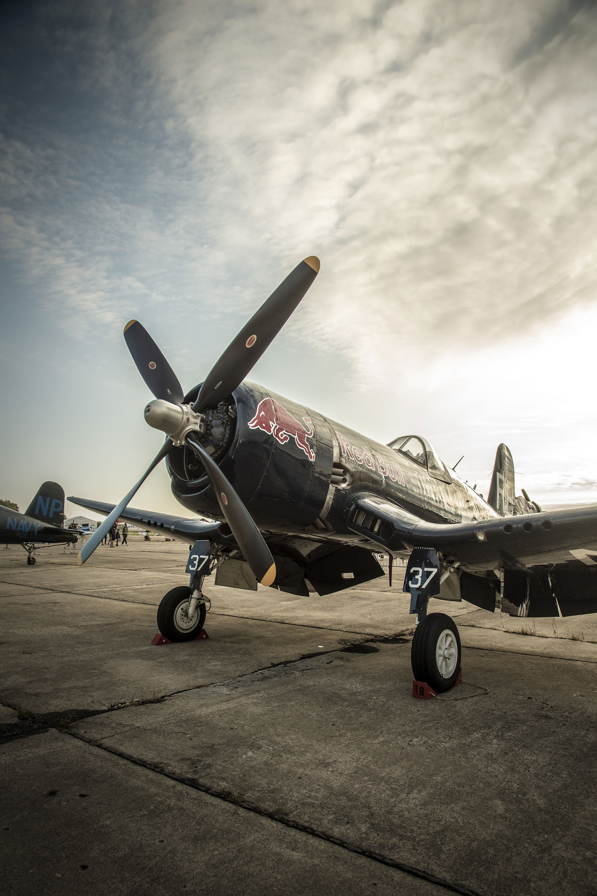 F4U-4 Corsair Flying Bulls fighter, Air Legend 2021, Nos Dren