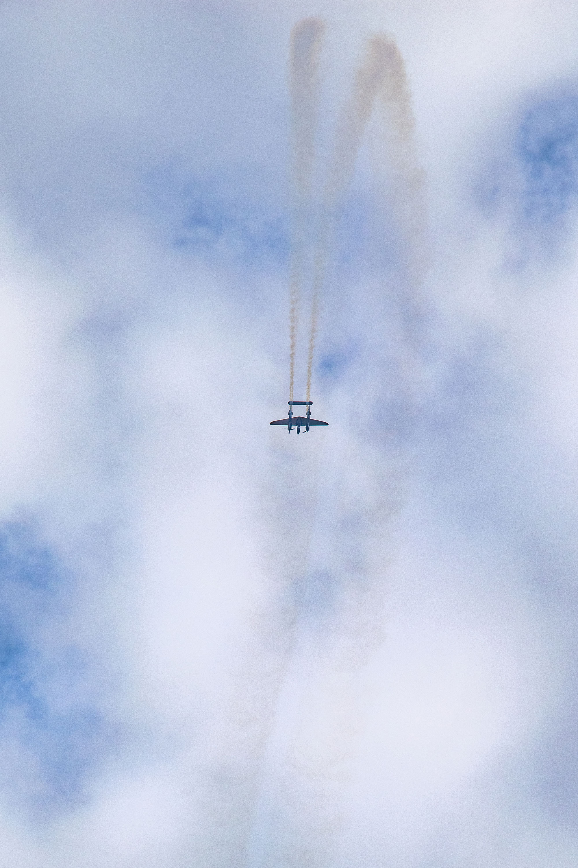 Lockheed P38 Lightning fighter, Operator: Flying Bulls, Pilot: Raimund Riedmann, Air Legend 2021, Nos Dren