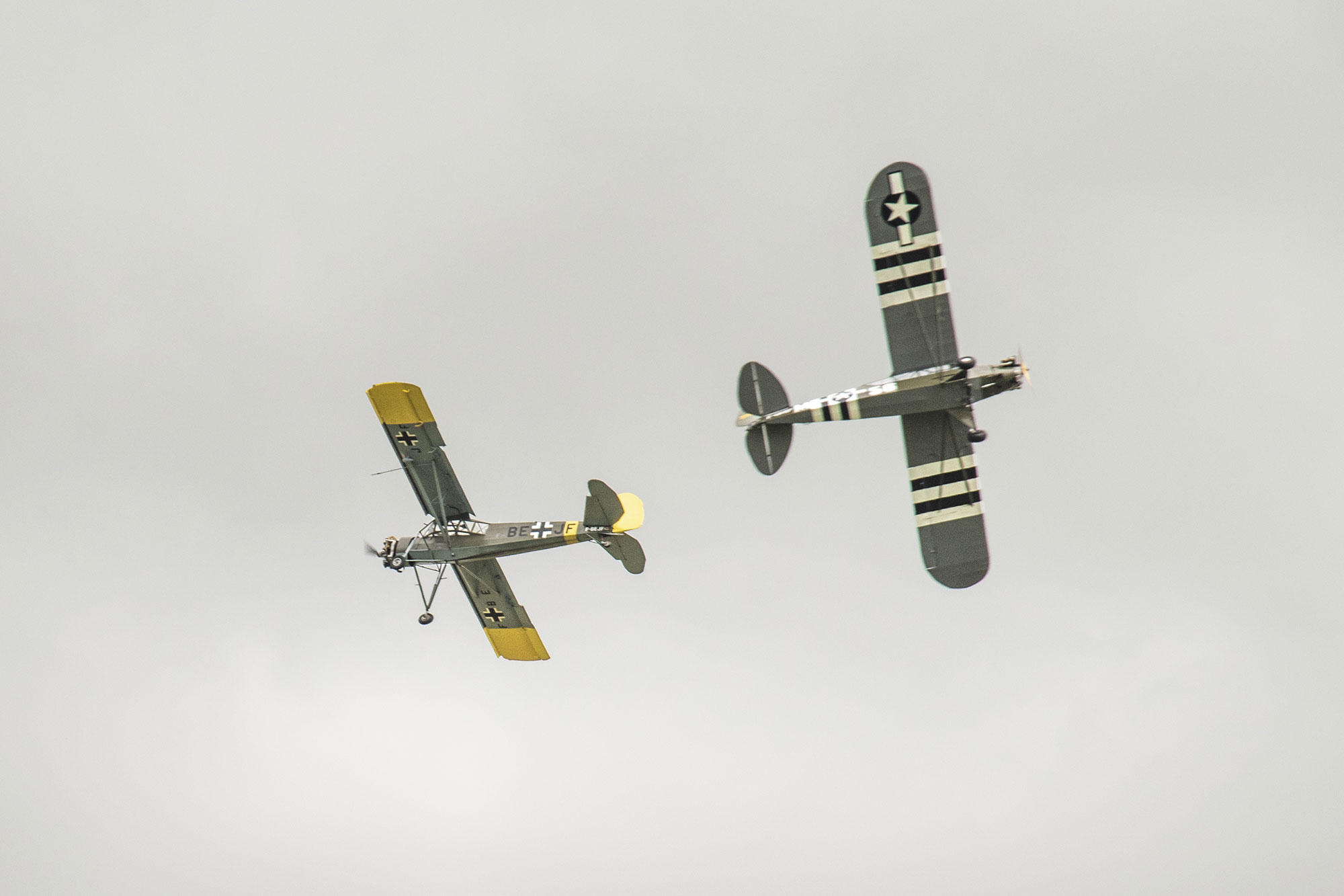 MS505 Criquet, Operator: Association des Mécaniciens Pilotes d’Aéronefs Anciens (AMPAA), Luftwaffe, with Piper L-4B, Air Legend 2021, Nos Dren