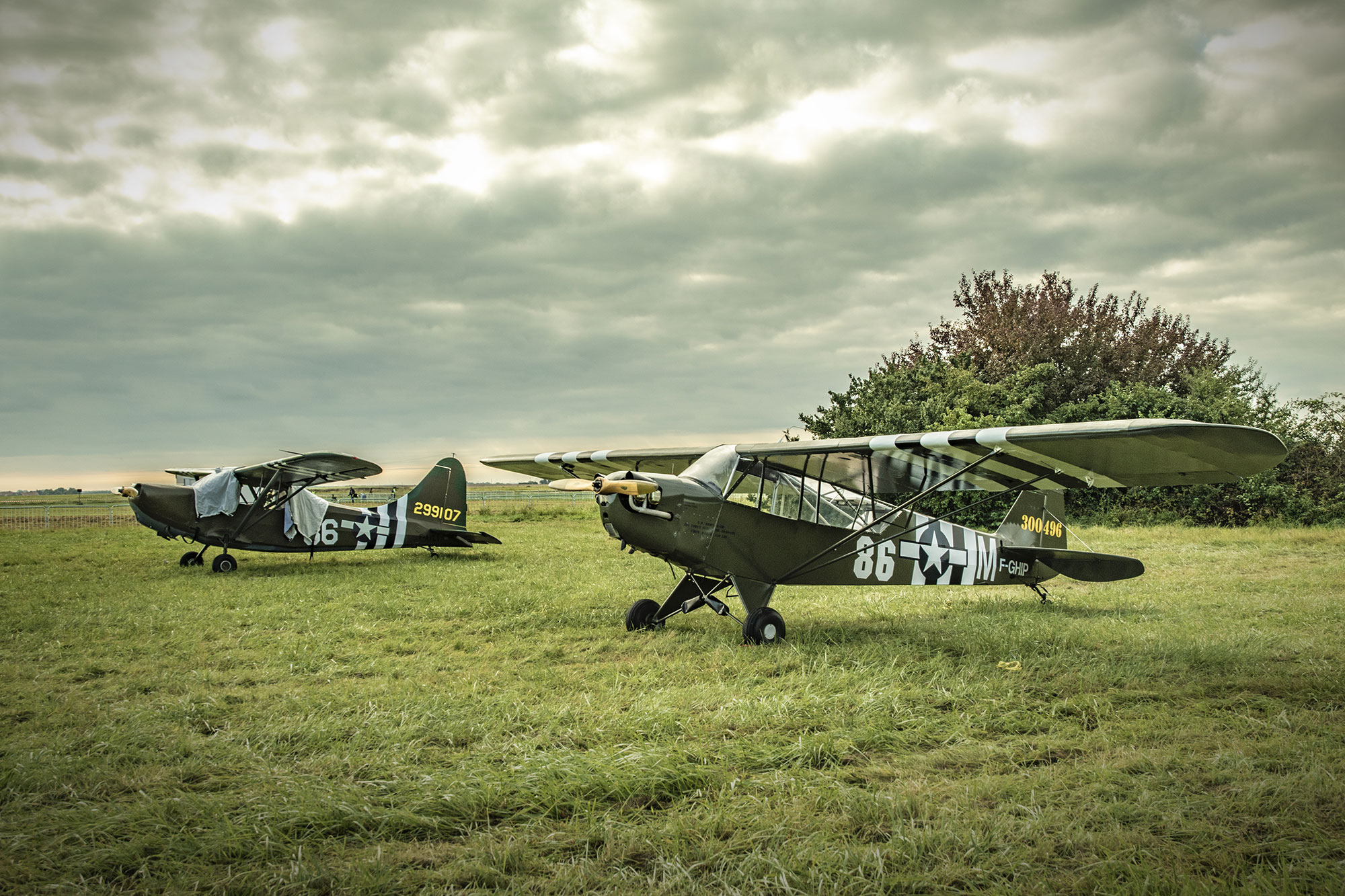 Piper L-4B, Pilot: Martin Hodeau, USAF, Air Legend 2021, Nos Dren
