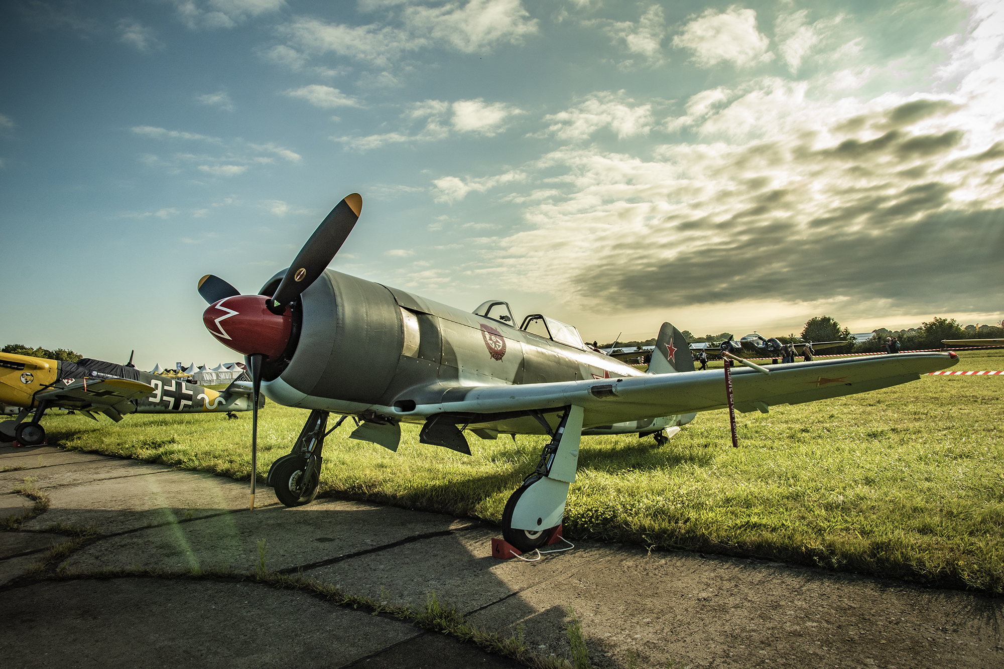 Yak 3 fighter, Operator: Yak Association NL, Pilot: Rick Van der Graaf, Soviet AF, Air Legend 2021, Nos Dren