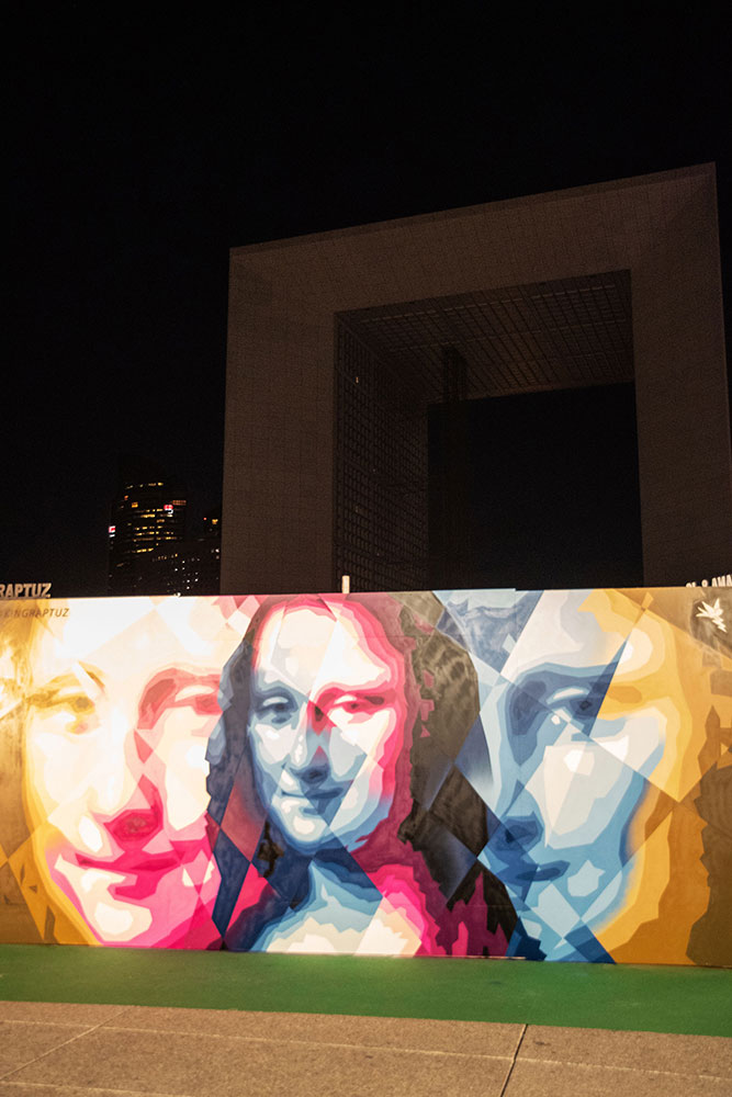 Urban Week Festival Paris La Defense, Street Art graffitti by Raptuz, September 18, 2020, France, (Nos Dren).