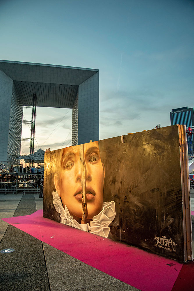 Urban Week Festival Paris La Defense, Street Art graffitti by SMAK3, September 18, 2020, France, (Nos Dren).