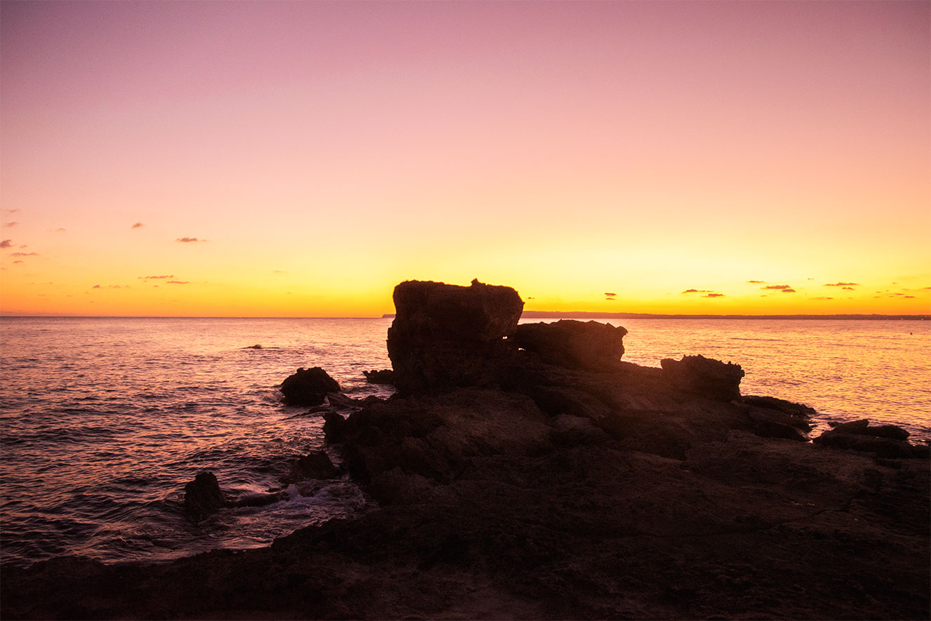 Sunset over Calo d'Es Mort, Formentera, Spain 2020, (Nos Dren)