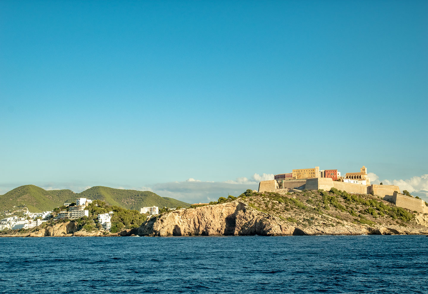 Dalt Vila and city of Ibiza, Catalonia, Spain. (Nos Dren).