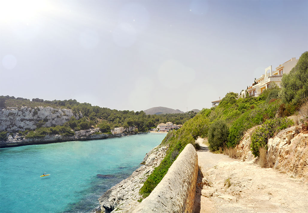 The cove of Cala Romantica, Mallorca, Spain, (Nos Dren).