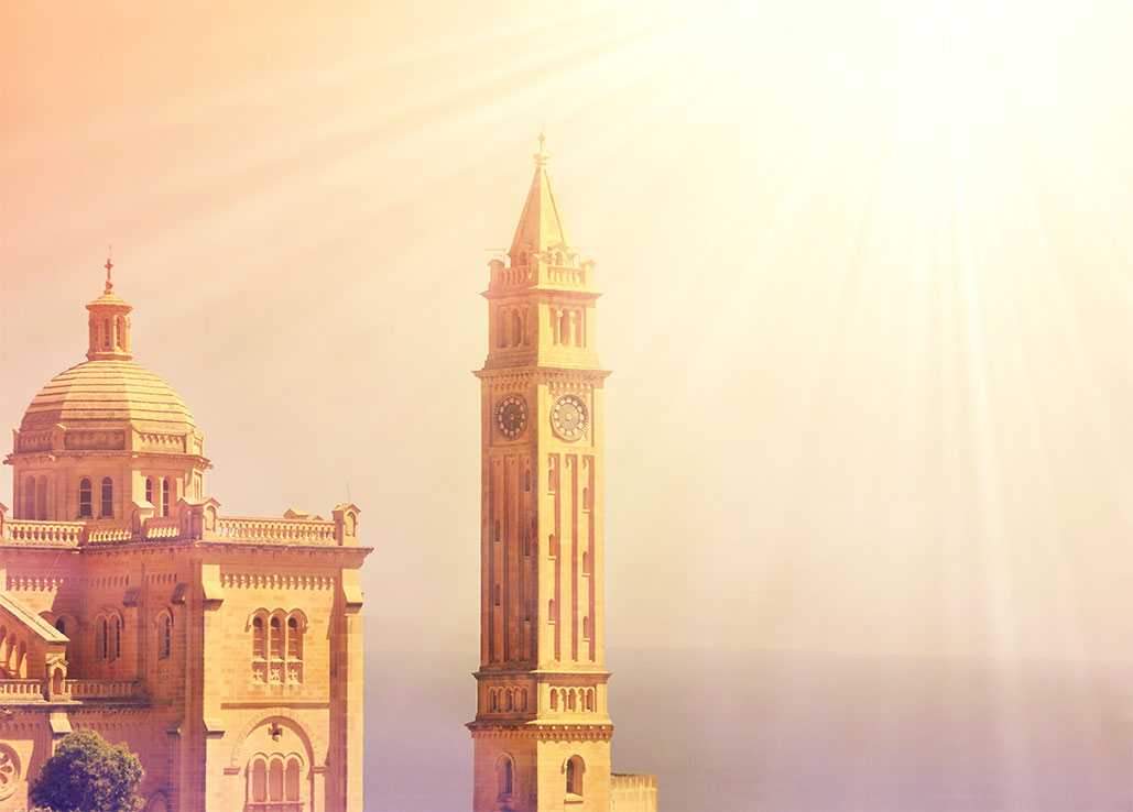 The Basilica of National Shrine of the Blessed Virgin of Ta’ Pinu on Gozo island, Malta, (Nos Dren).