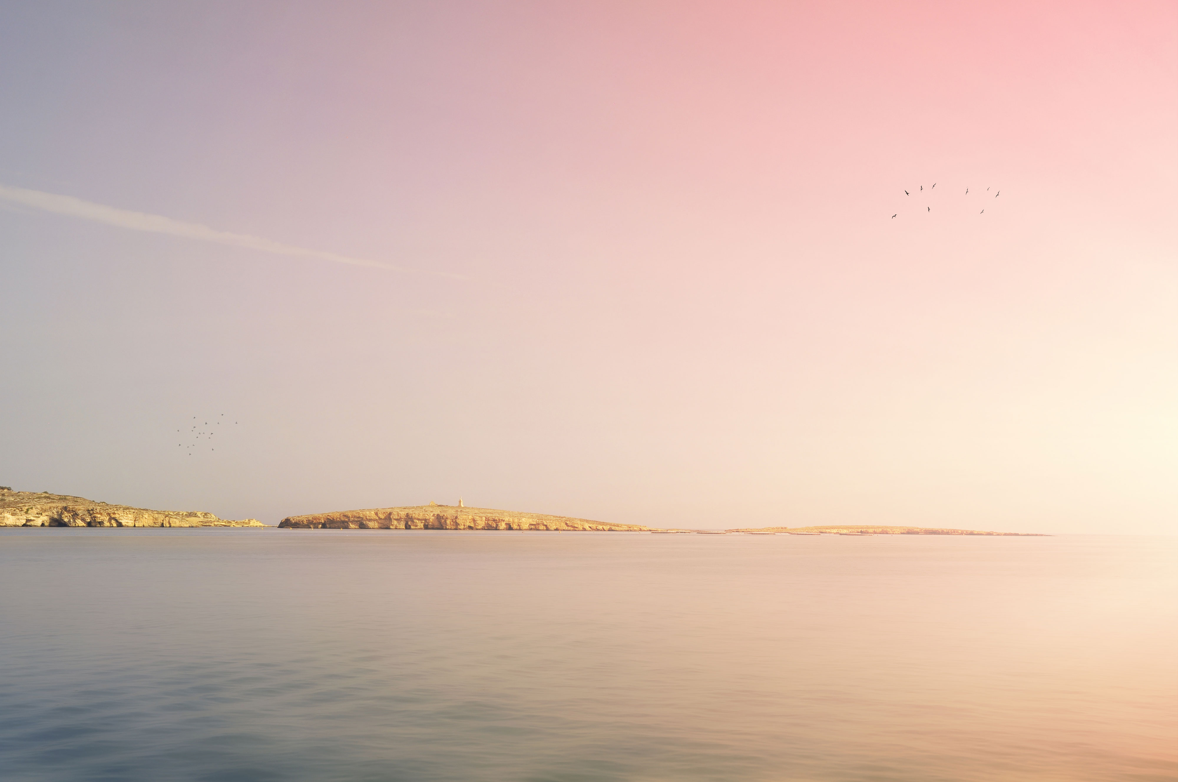 The island of Malta, Malta country by soothing sunset light, (Nos Dren).